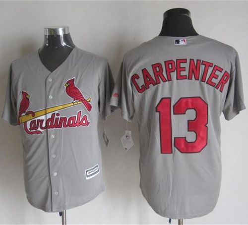 Cardinals #13 Matt Carpenter Grey New Cool Base Stitched Baseball Jersey