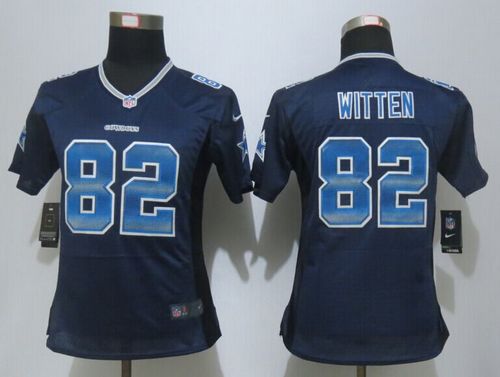 Women's Nike Cowboys #82 Jason Witten Navy Blue Team Color Stitched NFL Elite Strobe Jersey