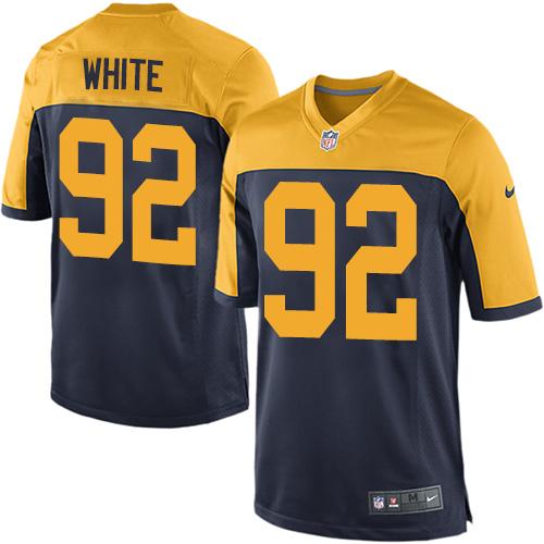 Youth Nike Packers #92 Reggie White Navy Blue Alternate Stitched NFL New Elite Jersey
