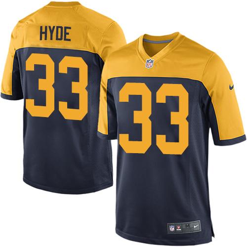 Youth Nike Packers #33 Micah Hyde Navy Blue Alternate Stitched NFL New Elite Jersey