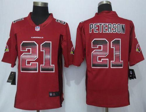 Nike Cardinals #21 Patrick Peterson Red Team Color Men's Stitched NFL Limited Strobe Jersey