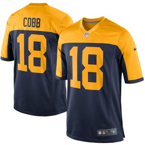 Youth Nike Packers #18 Randall Cobb Navy Blue Alternate Stitched NFL New Jersey