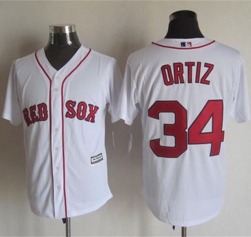 Red sox #34 David Ortiz White New Cool Base Stitched Baseball Jersey