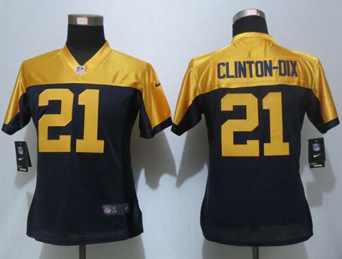 Women's Nike Packers #21 Ha Ha Clinton-Dix Navy Blue Alternate Stitched NFL New Limited Jersey