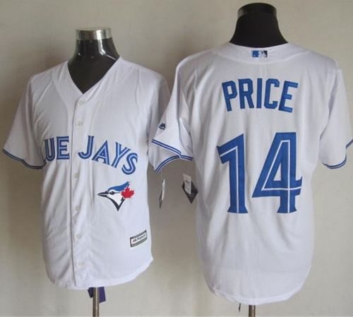 Blue Jays #14 David Price White New Cool Base Stitched Baseball Jersey