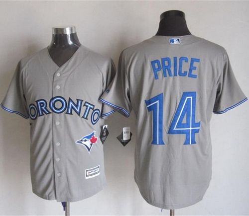 Blue Jays #14 David Price Grey New Cool Base Stitched Baseball Jersey