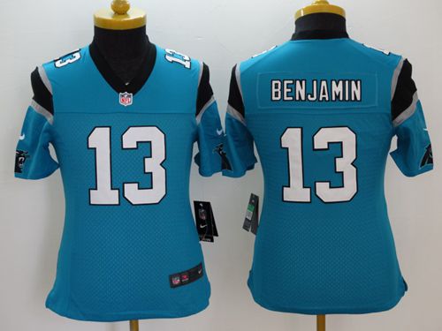 Youth Nike Panthers #13 Kelvin Benjamin Blue Alternate Stitched NFL Limited Jersey