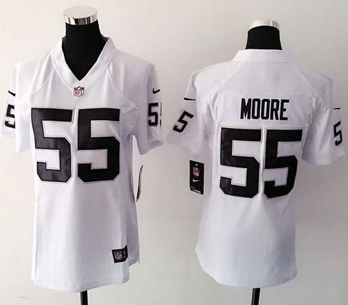 Women's Nike Raiders #55 Sio Moore White Stitched NFL Jersey