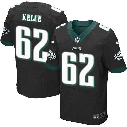 Nike Eagles #62 Jason Kelce Black Alternate Men's Stitched NFL New Elite Jersey