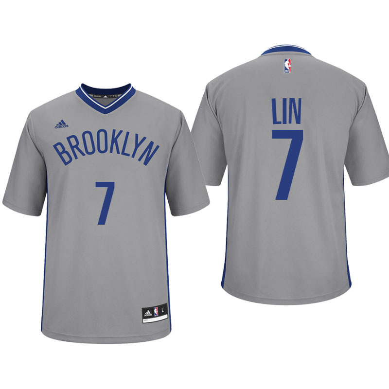 Brooklyn Nets #7 Jeremy Lin Alternate Gray New Swingman Jersey