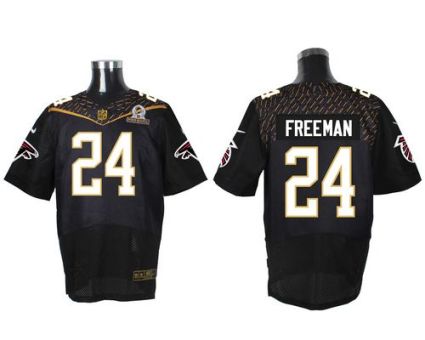 Nike Atlanta Falcons #24 Devonta Freeman Black 2016 Pro Bowl Men's Stitched NFL Elite Jersey