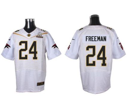 Nike Atlanta Falcons #24 Devonta Freeman White 2016 Pro Bowl Men's Stitched NFL Elite Jersey
