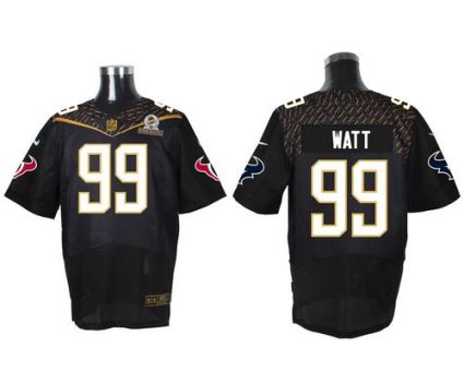 Nike Houston Texans #99 J.J. Watt Black 2016 Pro Bowl Men's Stitched NFL Elite Jersey
