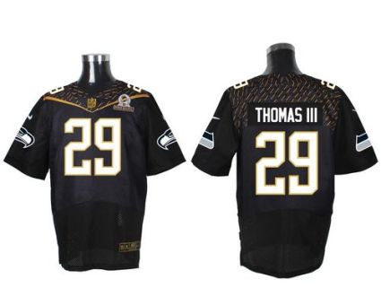 Nike Seattle Seahawks #29 Earl Thomas III Black 2016 Pro Bowl Men's Stitched NFL Elite Jersey