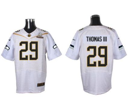 Nike Seattle Seahawks #29 Earl Thomas III White 2016 Pro Bowl Men's Stitched NFL Elite Jersey