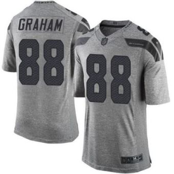 Nike Seattle Seahawks #88 Jimmy Graham Gray Men's Stitched NFL Limited Gridiron Gray Jersey