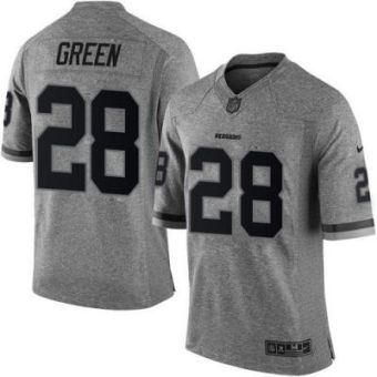 Nike Washington Redskins #28 Darrell Green Gray Men's Stitched NFL Limited Gridiron Gray Jersey
