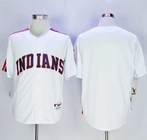 Cleveland Indians Blank White 1978 Turn Back The Clock Stitched MLB Jersey