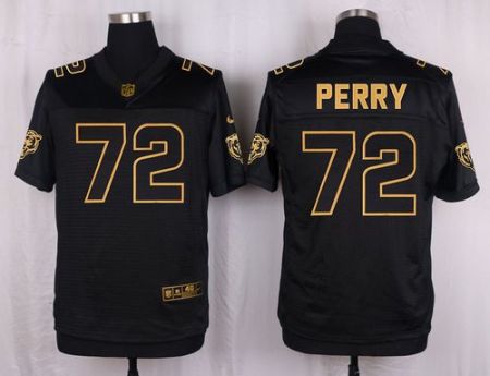 Nike Chicago Bears #72 William Perry Black Men's Stitched NFL Elite Pro Line Gold Collection Jersey