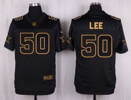 Nike Dallas Cowboys #50 Sean Lee Black Men's Stitched NFL Elite Pro Line Gold Collection Jersey