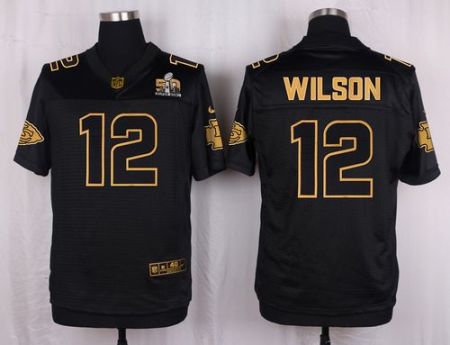 Nike Kansas City Chiefs #12 Albert Wilson Black Men's Stitched NFL Elite Pro Line Gold Collection Jersey