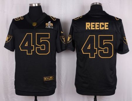 Nike Oakland Raiders #45 Marcel Reece Black Men's Stitched NFL Elite Pro Line Gold Collection Jersey