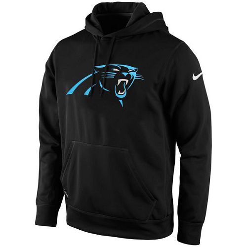 Men's Carolina Panthers Nike Black KO Logo Essential Hoodie