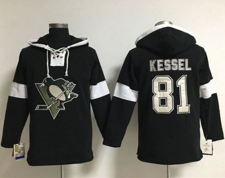 Pittsburgh Penguins #81 Phil Kessel Black Pullover NHL Hoodie