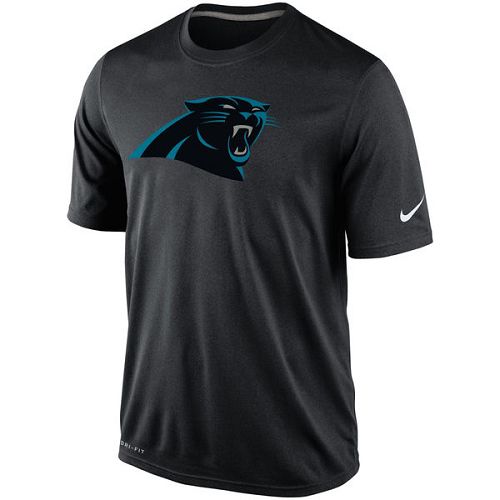 Men's Carolina Panthers Nike Black Legend Logo Essential 2 Performance T-Shir