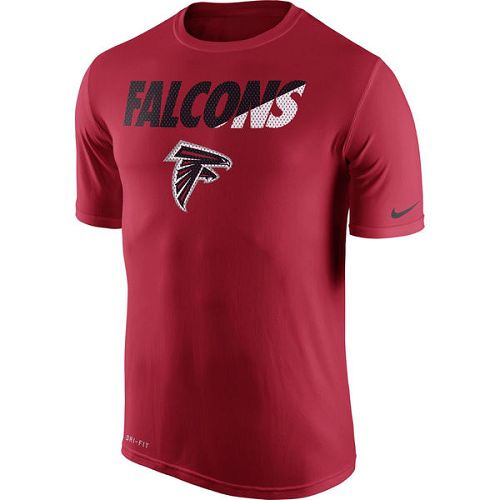 Men's Atlanta Falcons Nike Red Legend Staff Practice Performance T-Shirt