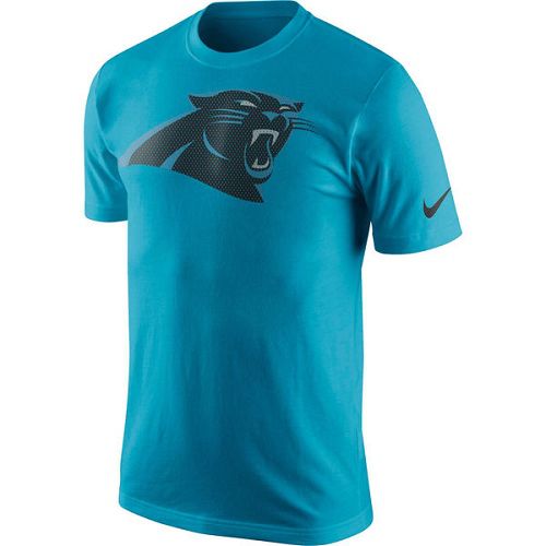 Men's Nike Carolina Panthers Blue Logo T-Shirt