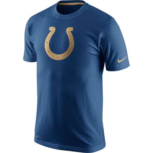 Men's Indianapolis Colts Nike Royal Championship Drive Gold Collection Performance T-Shirt