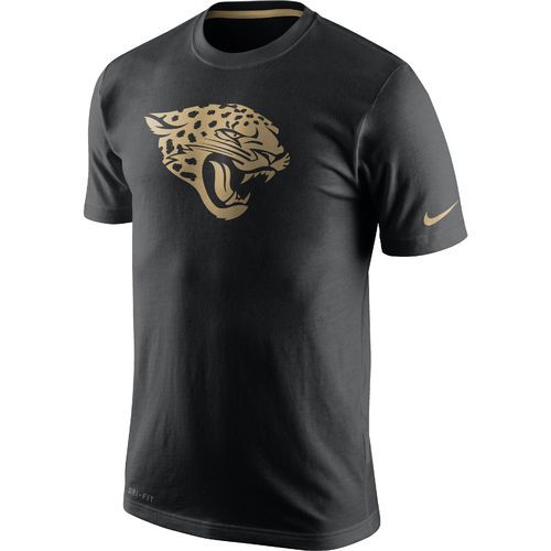 Men's Jacksonville Jaguars Nike Black Championship Drive Gold Collection Performance T-Shirt