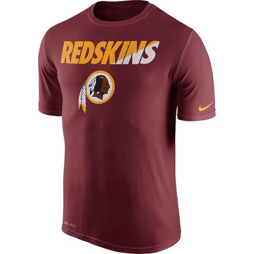 Men's Washington Redskins Nike Burgundy Legend Staff Practice Performance T-Shirt