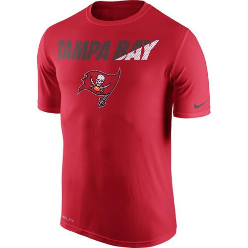Men's Tampa Bay Buccaneers Nike Red Legend Staff Practice Performance T-Shirt