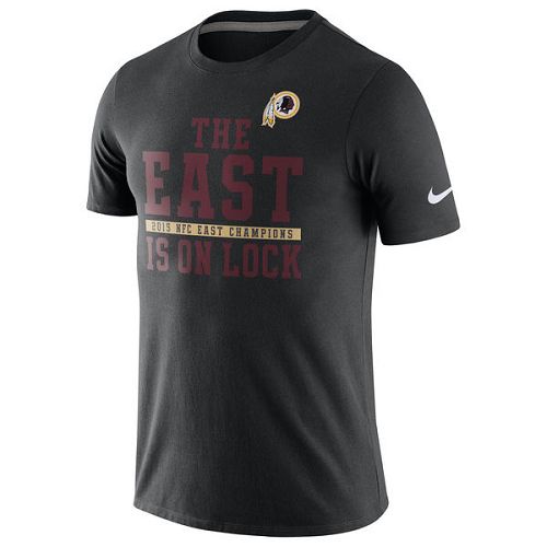 Men's Washington Redskins Nike Black 2015 NFC East Division Champions T-Shirt
