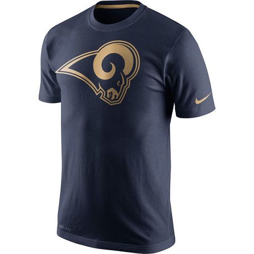 Men's St.Louis Rams Nike Navy Championship Drive Gold Collection Performance T-Shirt