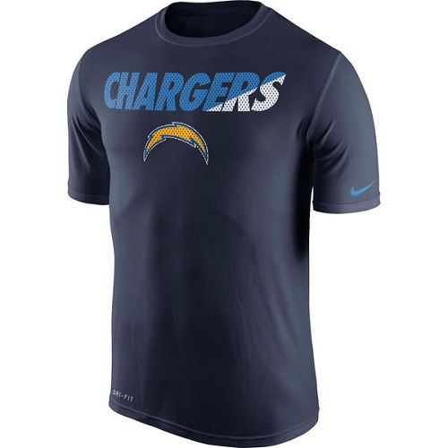 Men's San Diego Chargers Nike Navy Blue Legend Staff Practice Performance T-Shirt