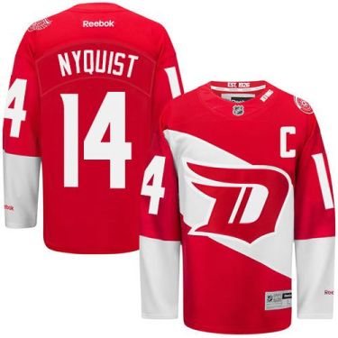 Detroit Red Wings #14 Gustav Nyquist Red 2016 Stadium Series Stitched NHL Jersey