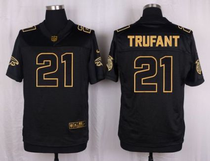 Nike Atlanta Falcons #21 Desmond Trufant Black Men's Stitched NFL Elite Pro Line Gold Collection Jersey