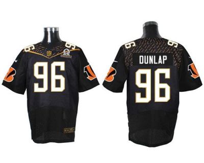 Nike Cincinnati Bengals #96 Carlos Dunlap Black 2016 Pro Bowl Men's Stitched NFL Elite Jersey