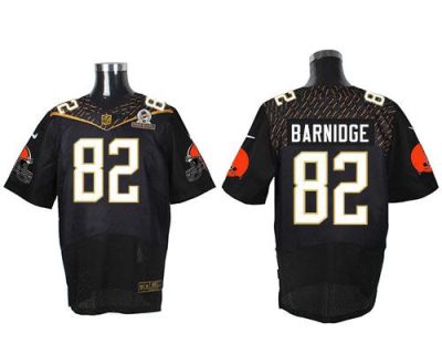 Nike Cleveland Browns #82 Gary Barnidge Black 2016 Pro Bowl Men's Stitched NFL Elite Jersey
