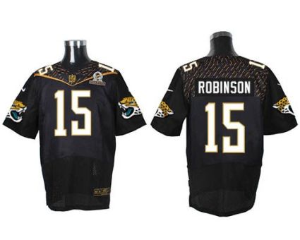 Nike Jacksonville Jaguars #15 Allen Robinson Black 2016 Pro Bowl Men's Stitched NFL Elite Jersey