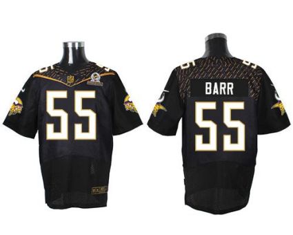 Nike Minnesota Vikings #55 Anthony Barr Black 2016 Pro Bowl Men's Stitched NFL Elite Jersey