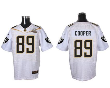Nike Oakland Raiders #89 Amari Cooper White 2016 Pro Bowl Men's Stitched NFL Elite Jersey