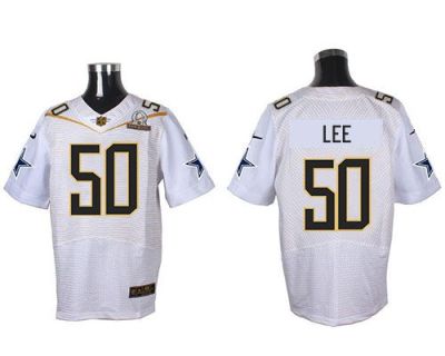 Nike Dallas Cowboys #50 Sean Lee White 2016 Pro Bowl Men's Stitched NFL Elite Jersey