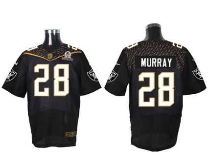 Nike Oakland Raiders #28 Latavius Murray Black 2016 Pro Bowl Men's Stitched NFL Elite Jersey