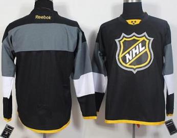 2016 All Star Stitched Blank Black NHL Jersey