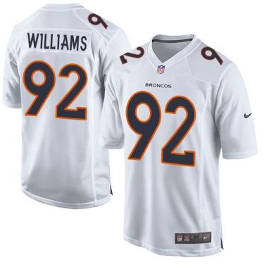 Nike Denver Broncos #92 Sylvester Williams White Men's Stitched NFL Game Event Jersey