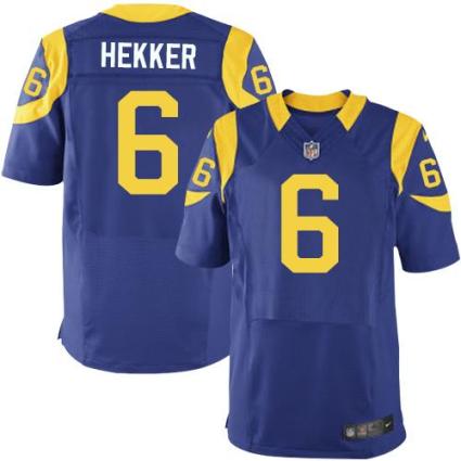 Nike St. Louis Rams #6 Johnny Hekker Royal Blue Alternate NFL Elite Jersey